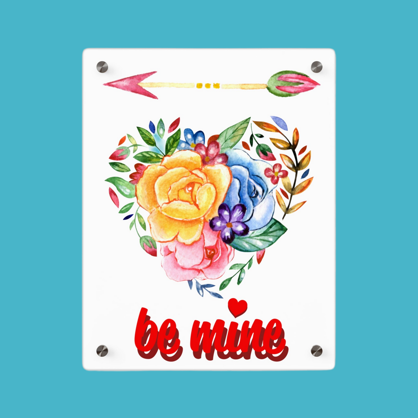 ‘Be Mine’ Acrylic Wall Art Panels