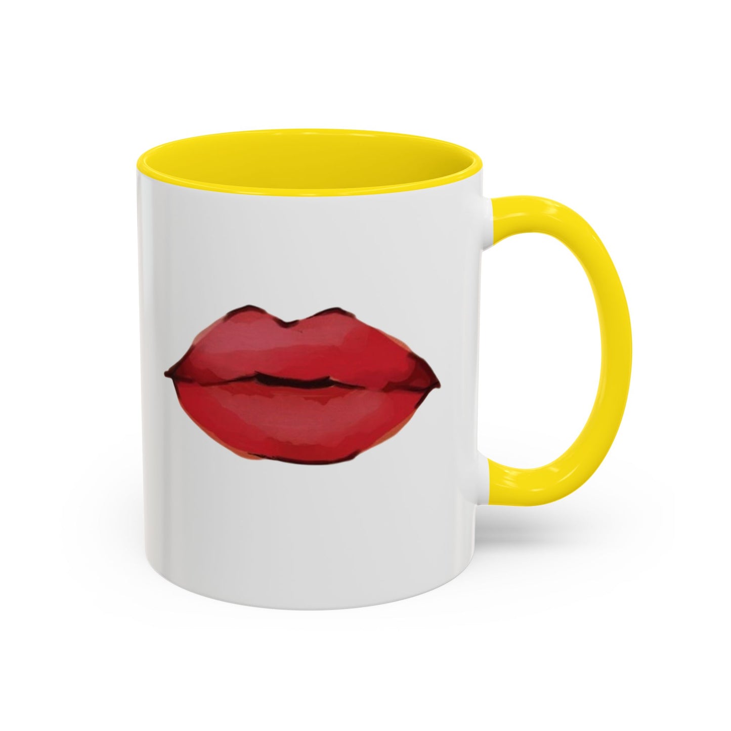 ‘Red Lips’ Accent Coffee Mug (11, 15oz)