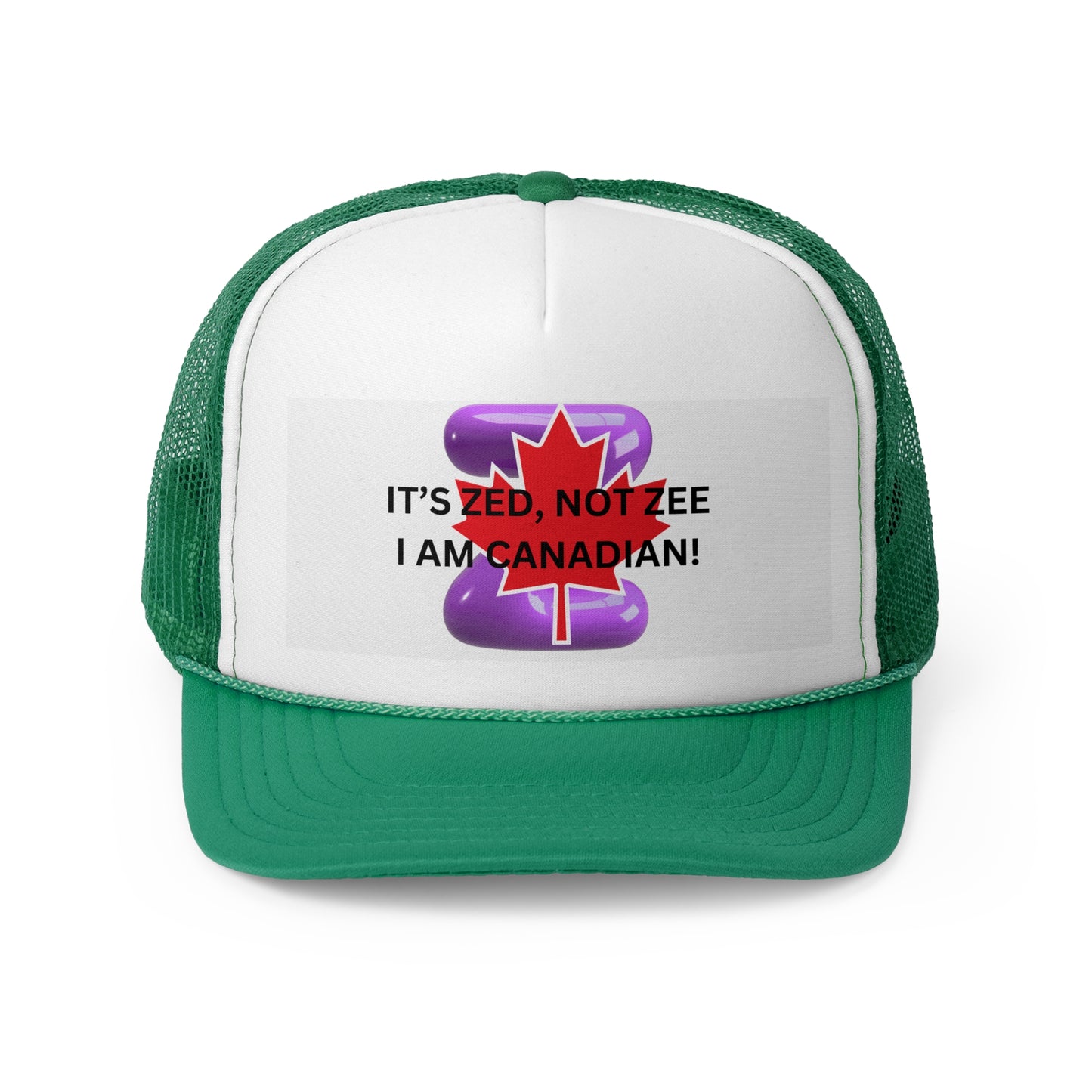 Canadian Humor Trucker Cap - 'It's Zed, Not Zee'