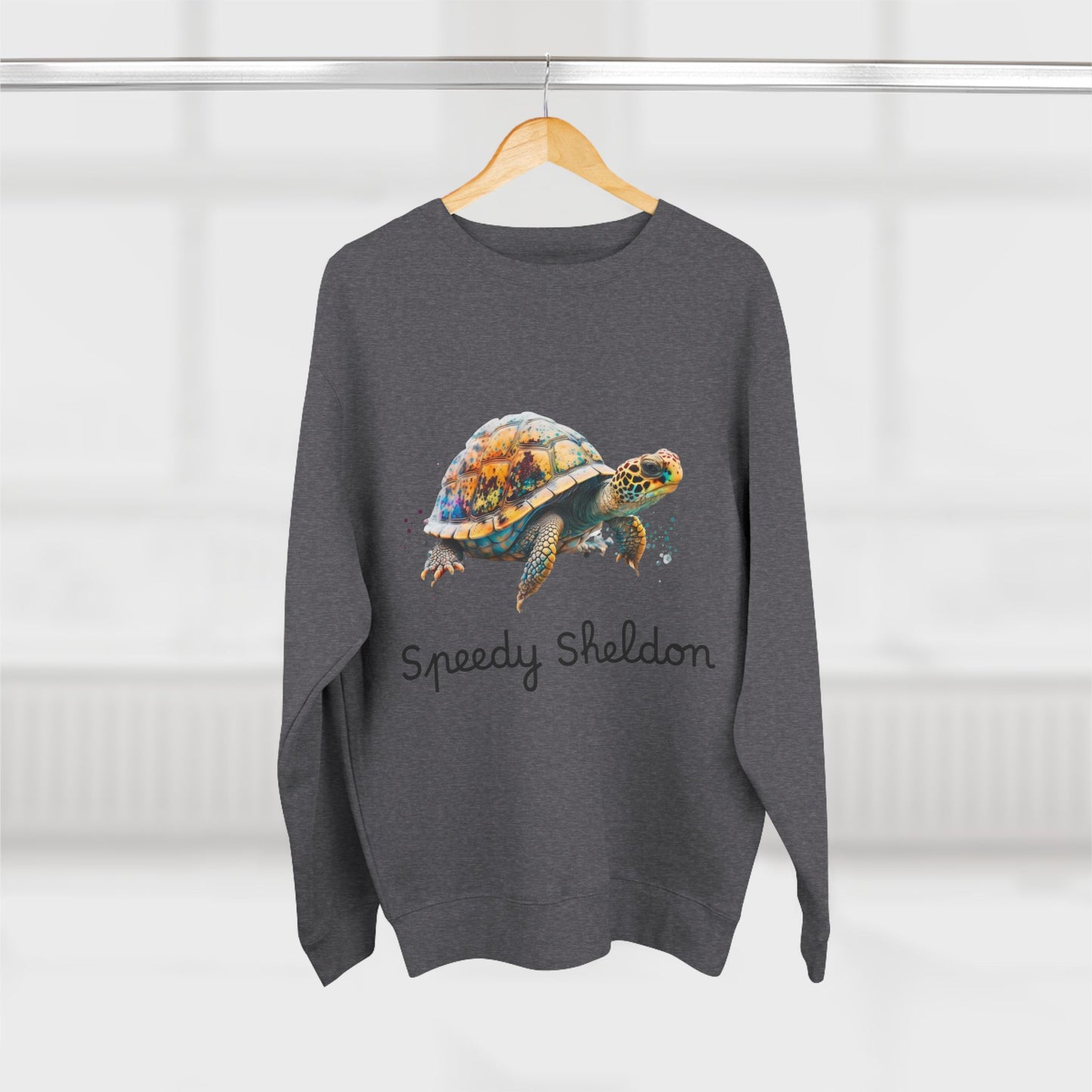 ‘Speedy Sheldon’ Turtle Unisex Crewneck Sweatshirt