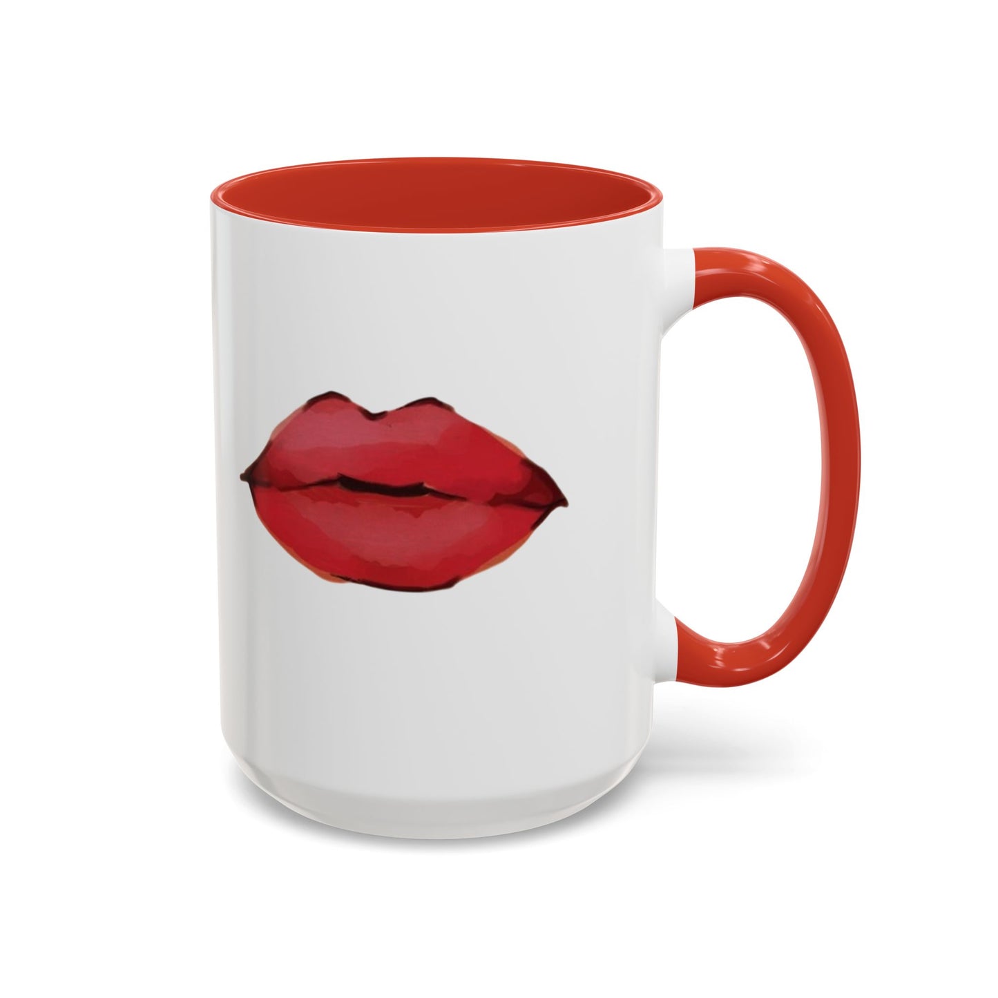 ‘Red Lips’ Accent Coffee Mug (11, 15oz)