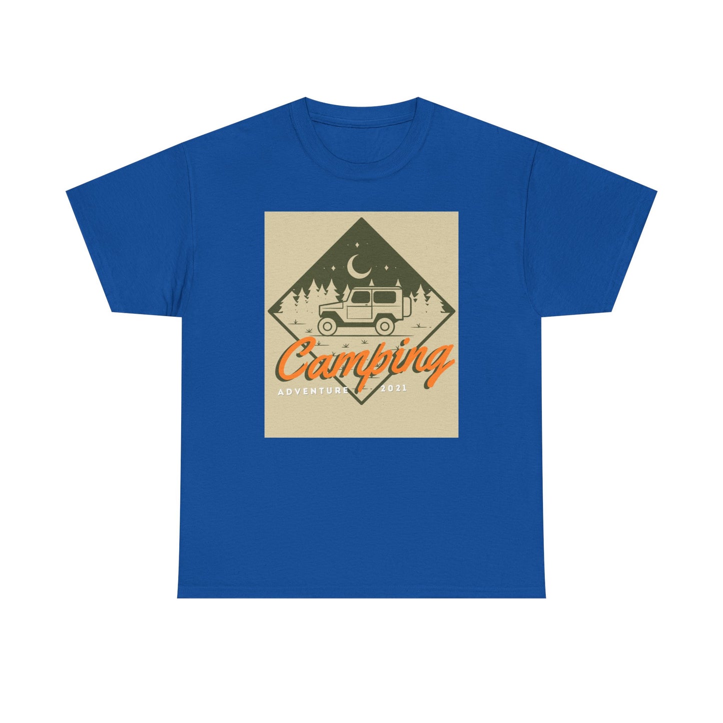 Camping Adventure Unisex Heavy Cotton Tee | Outdoor Fun Shirt, Nature Lover Gift, Camping Apparel, Casual Summer Tee, Travel Outfit