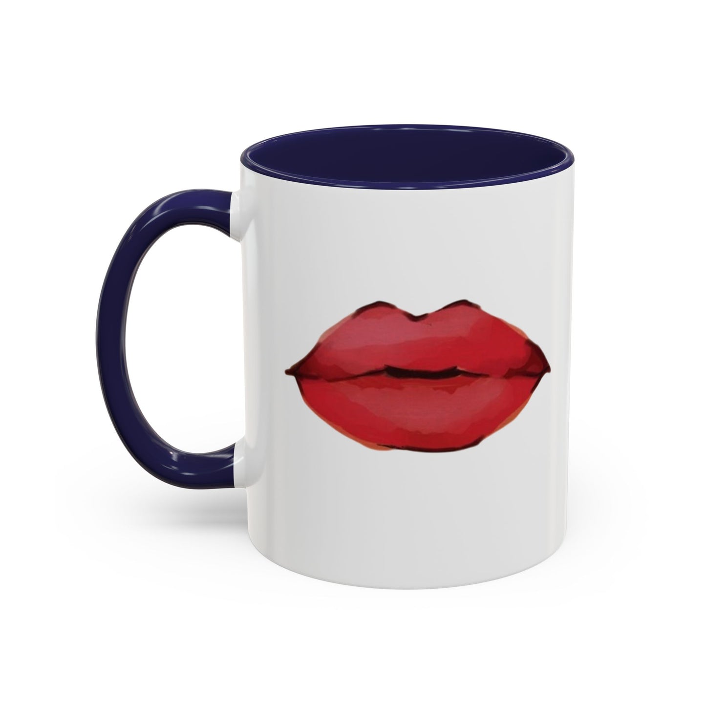 ‘Red Lips’ Accent Coffee Mug (11, 15oz)