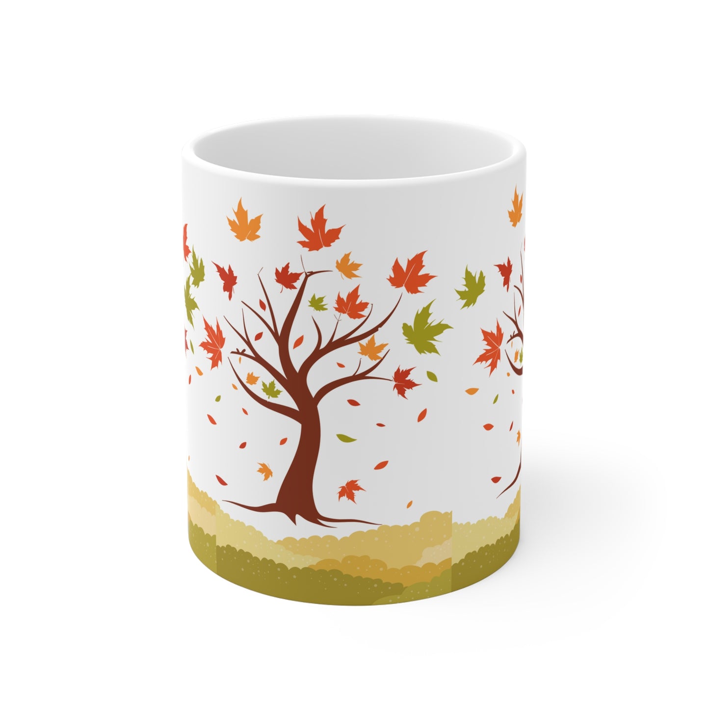 Autumn Leaves Ceramic Mug - Perfect for Cozy Fall Days