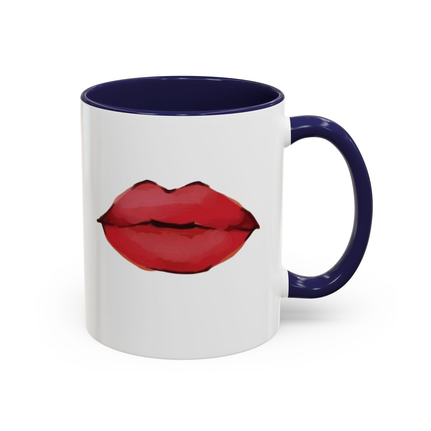 ‘Red Lips’ Accent Coffee Mug (11, 15oz)