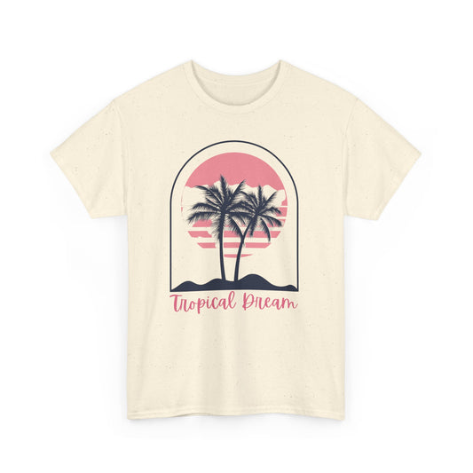 Tropical Dream Tee - Unisex Cotton T-Shirt, Summer Apparel, Beachwear, Vacation Shirt, Casual Outfit