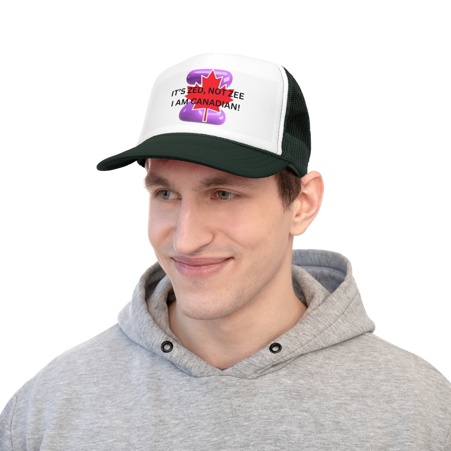 Canadian Humor Trucker Cap - 'It's Zed, Not Zee'