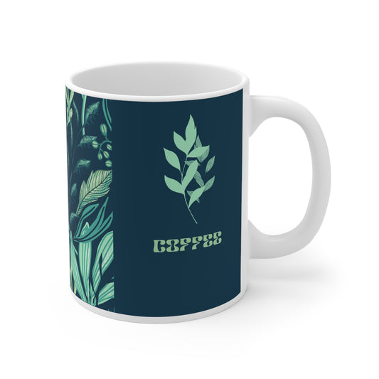 Botanical Ceramic Mug Collection, Eco-Friendly Coffee Cup, Perfect Gift for Plant Lovers, Sip & Savor, Nature-Inspired Drinkware