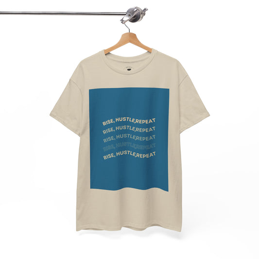 Rise,Hustle, Repeat’ Unisex Heavy Cotton Tee