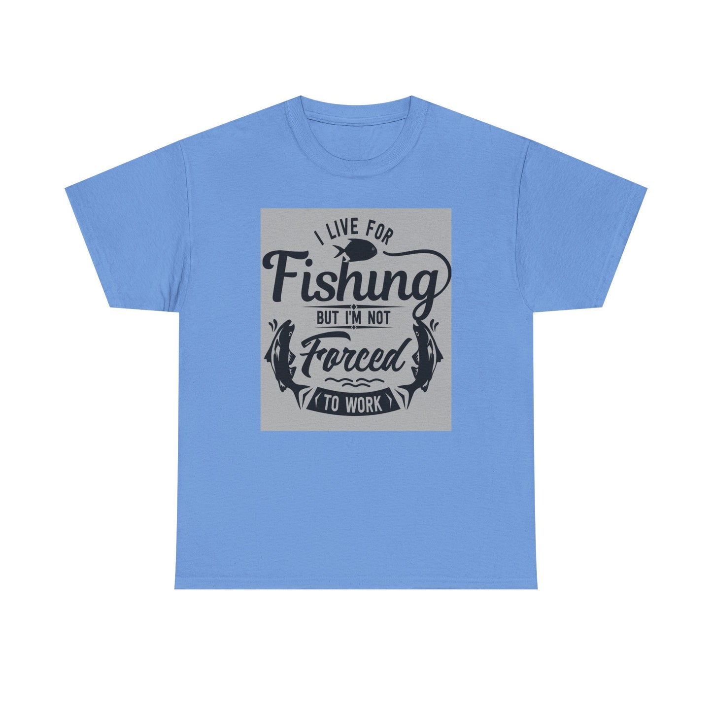 Fishing Enthusiast Tee - I Live for Fishing, Cute Fishing Shirt, Gift for Angler, Outdoor Adventure Apparel, Perfect for Father's Day