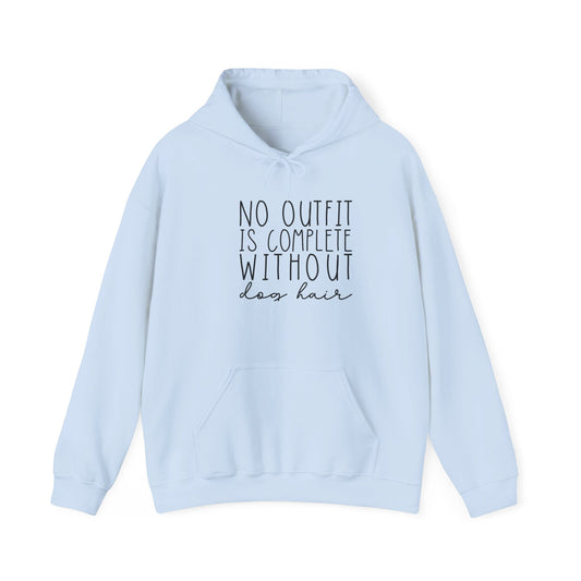 'No Outfit is Complete without Dog Hair' Unisex Heavy Blend™ Hooded Sweatshirt