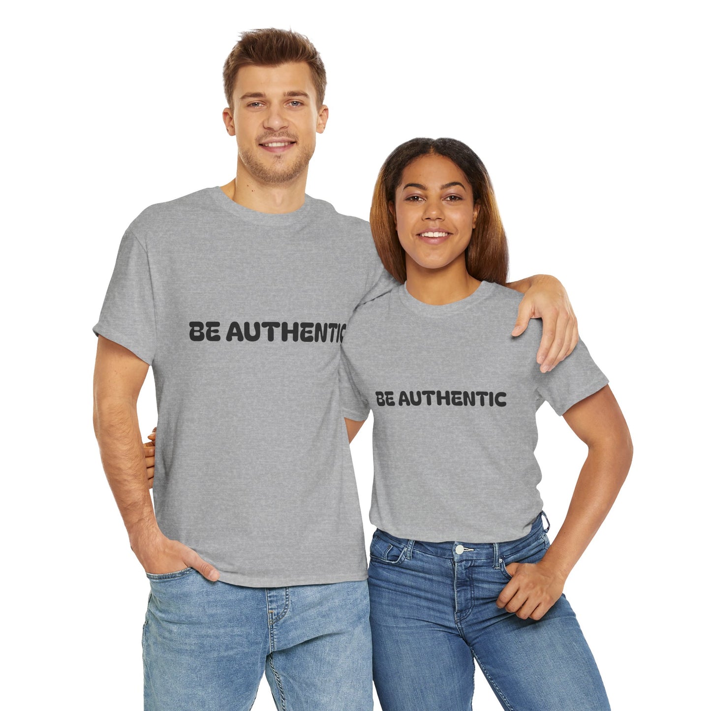 ‘Be Authentic’ Unisex Heavy Cotton Tee