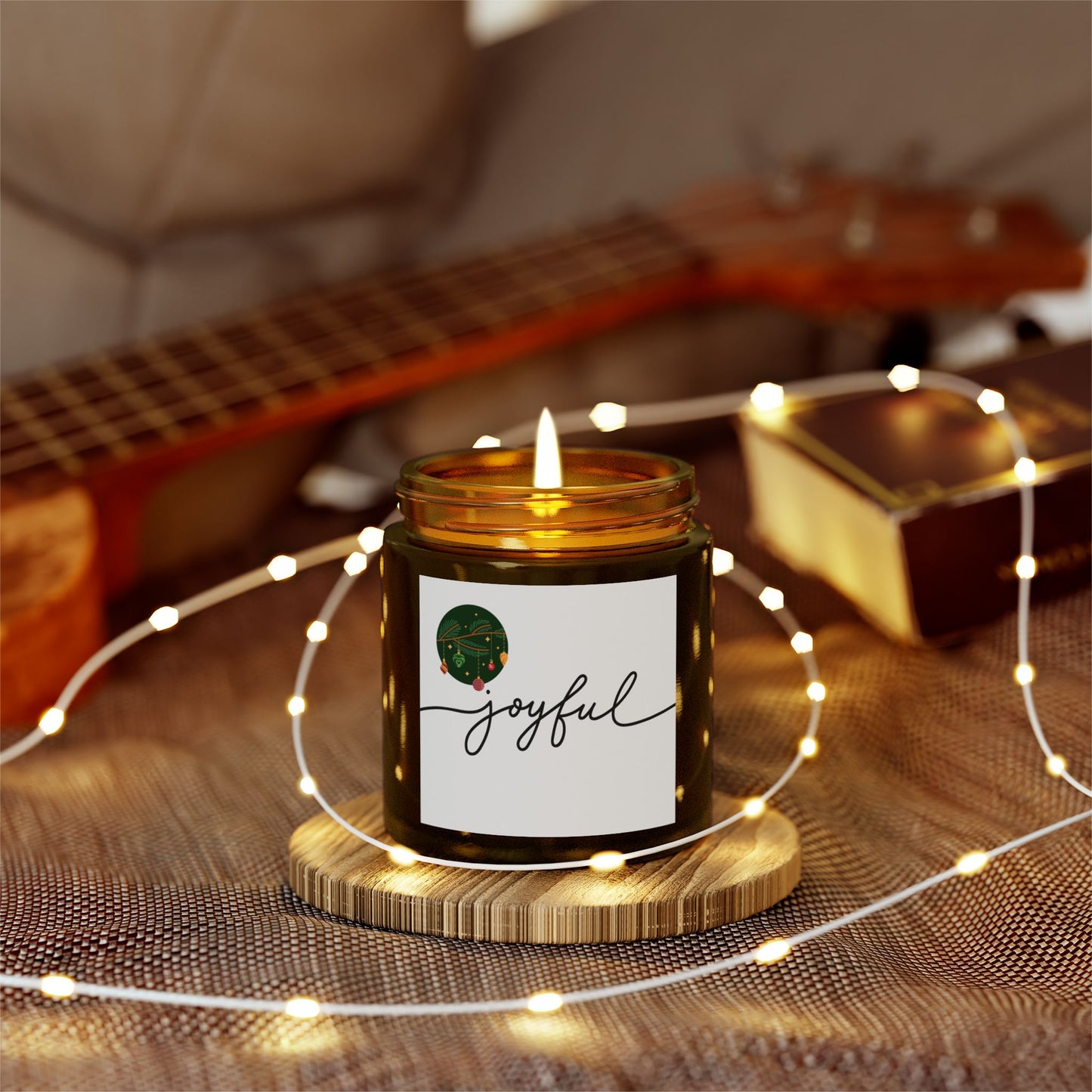 Candles - Joyful Coconut Apricot Scented Candle