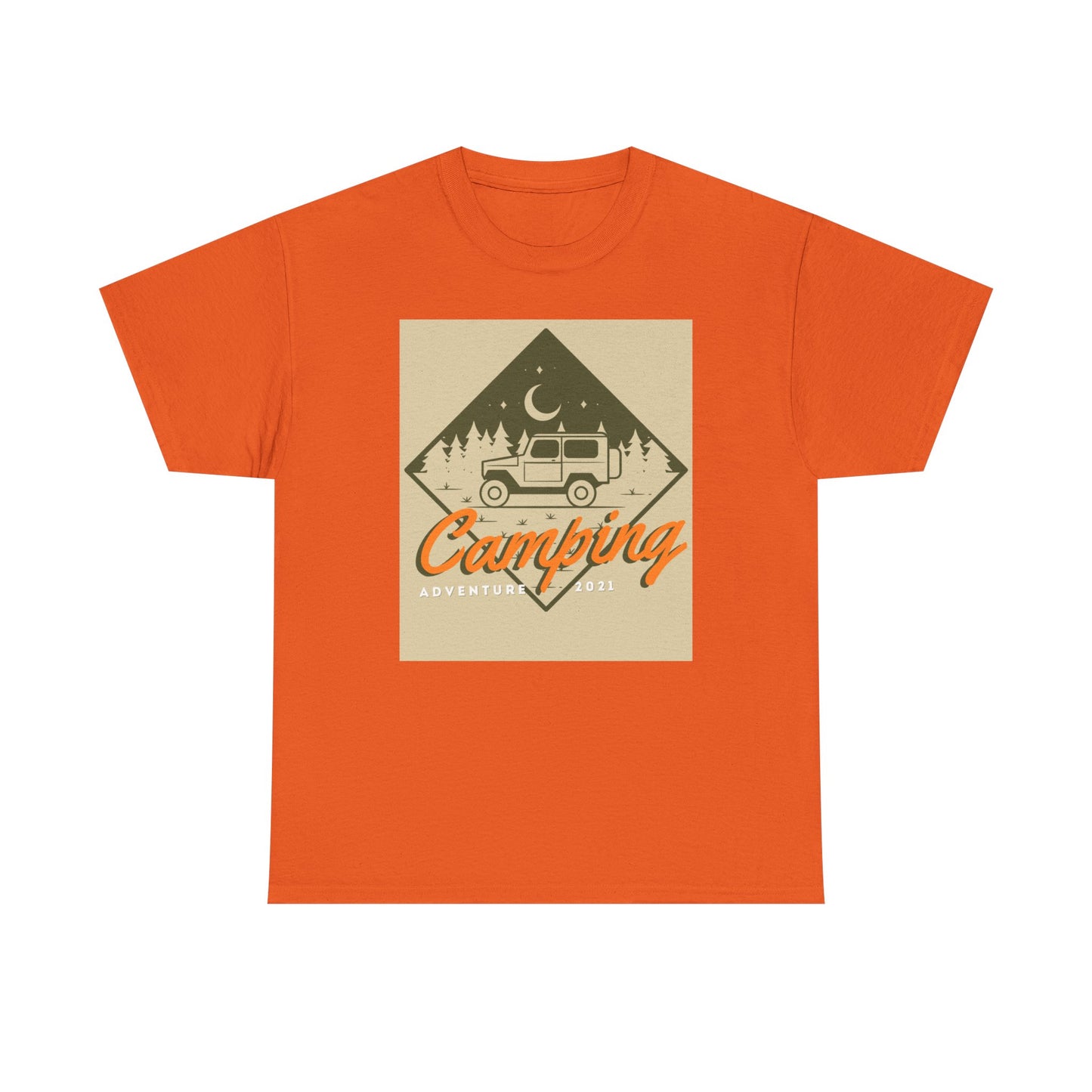 Camping Adventure Unisex Heavy Cotton Tee | Outdoor Fun Shirt, Nature Lover Gift, Camping Apparel, Casual Summer Tee, Travel Outfit