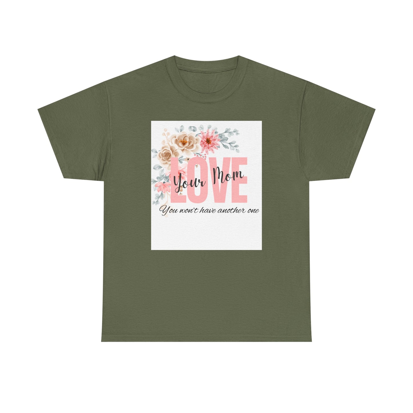 Love You Mom Unisex Heavy Cotton Tee - Perfect Gift for Mother's Day