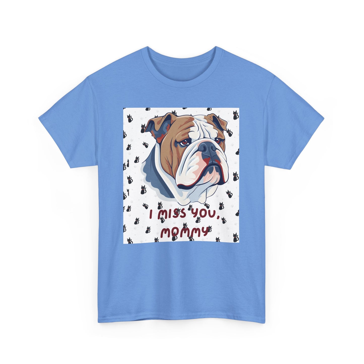 I Miss You Mommy Unisex Heavy Cotton Tee - Comforting Dog Design Tee