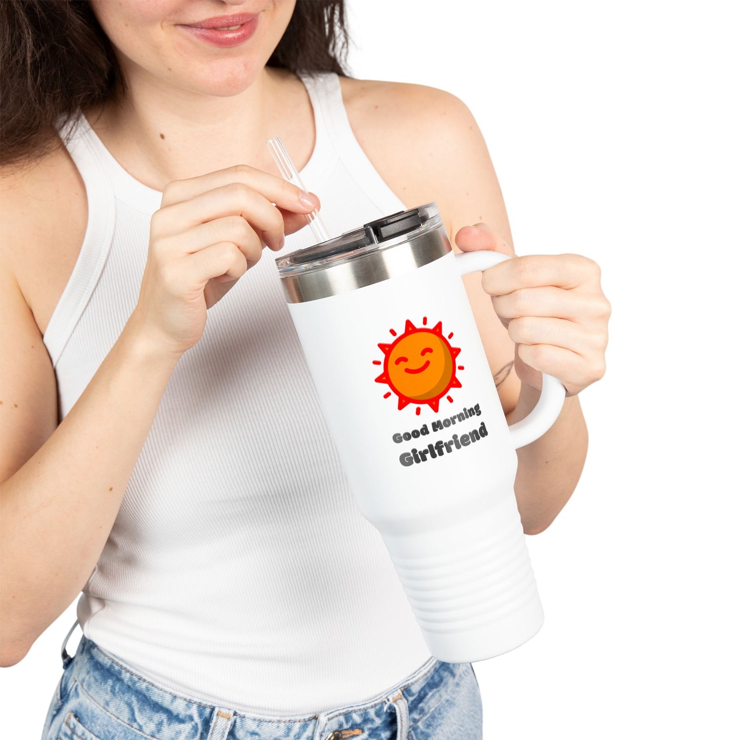 ‘Good Morning Girlfriend’ Insulated Travel Mug, 40oz