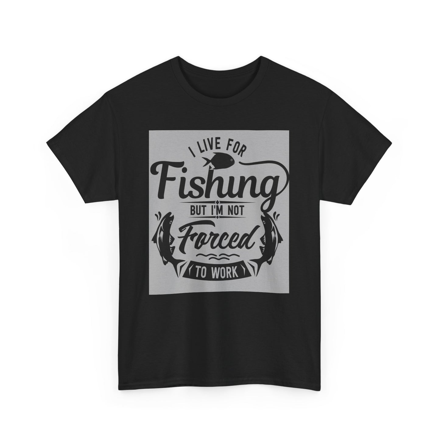 Fishing Enthusiast Tee - I Live for Fishing, Cute Fishing Shirt, Gift for Angler, Outdoor Adventure Apparel, Perfect for Father's Day