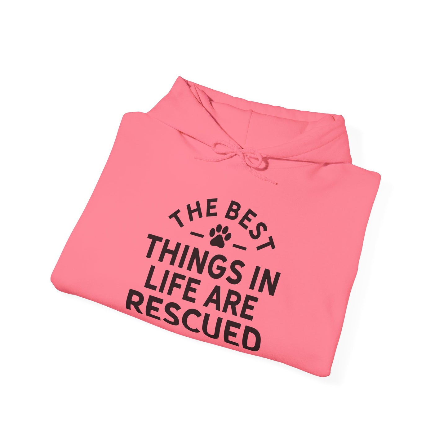 ‘The best things in life are rescued’ Unisex Heavy Blend™ Hooded Sweatshirt