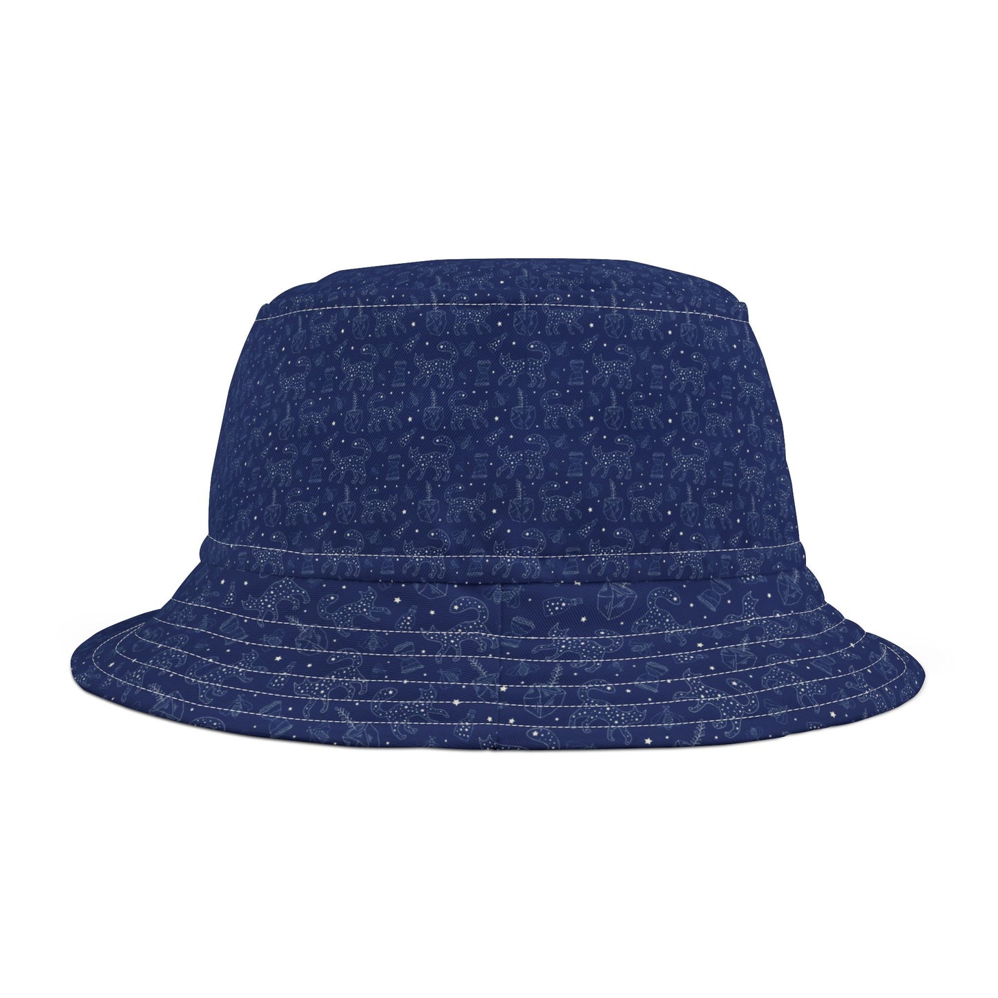 Navy Floral Bucket Hat for Summer Outings