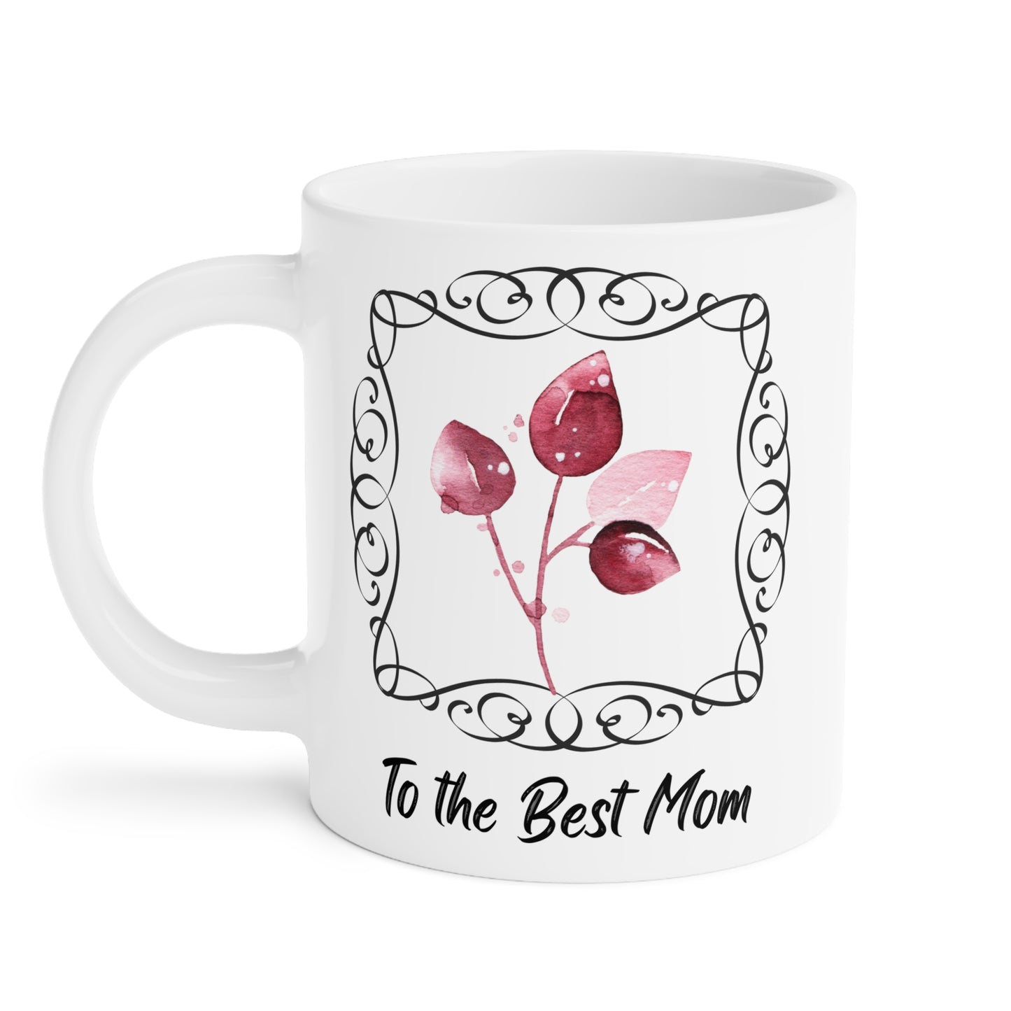 To the Best Mom Floral Ceramic Mug - Perfect Gift for Mother's Day & Celebrations