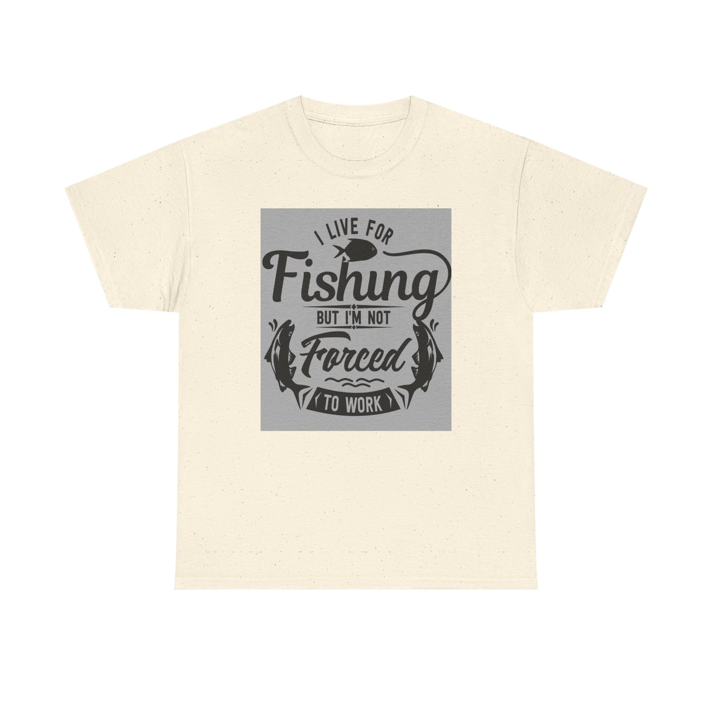 Fishing Enthusiast Tee - I Live for Fishing, Cute Fishing Shirt, Gift for Angler, Outdoor Adventure Apparel, Perfect for Father's Day