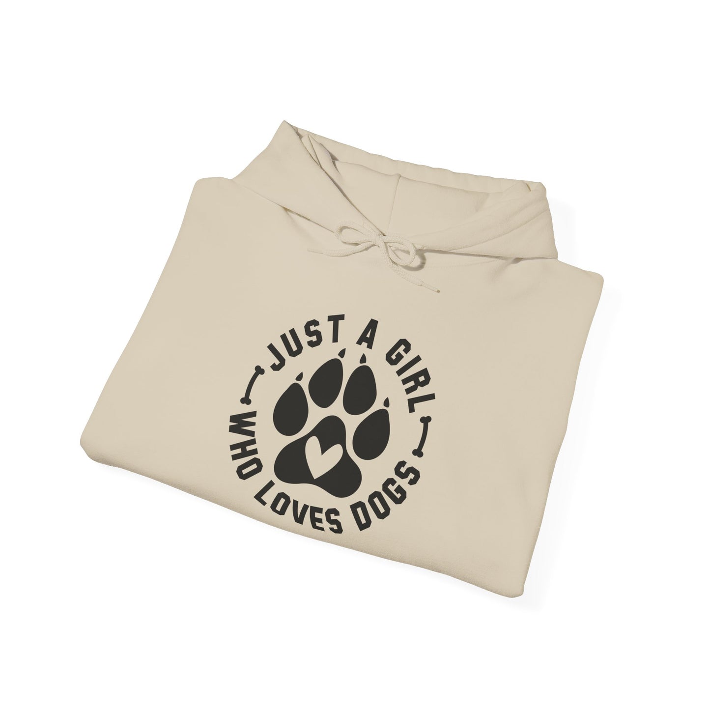 ‘Just a Girl who loves Dogs’ Heavy Blend™ Hooded Sweatshirt