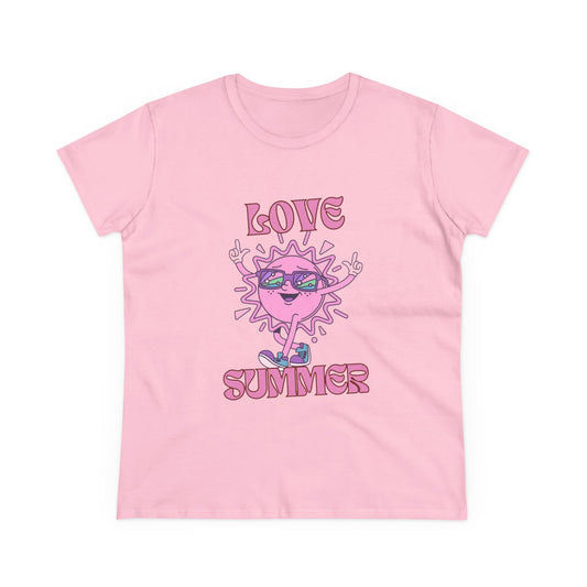 Women's Summer Vibes Tee, Love Summer Graphic Shirt, Fun Casual Top, Gift for Beach Lovers, Trendy Apparel for Warm Days
