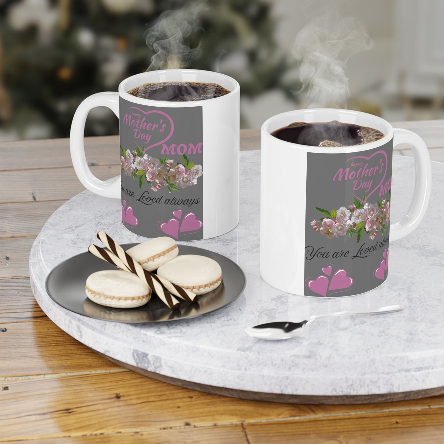 Mother's Day Floral Ceramic Mug - You Are Loved Always