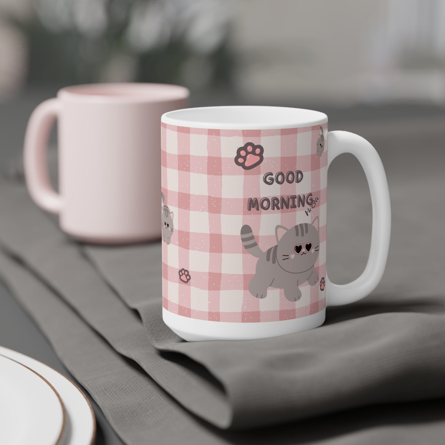 Cute Cat Good Morning Ceramic Mug, Gift for Cat Lovers, Cozy Kitchen Decor, Perfect for Birthdays, Coffee Lover's Gift, Kitty-Themed [...]