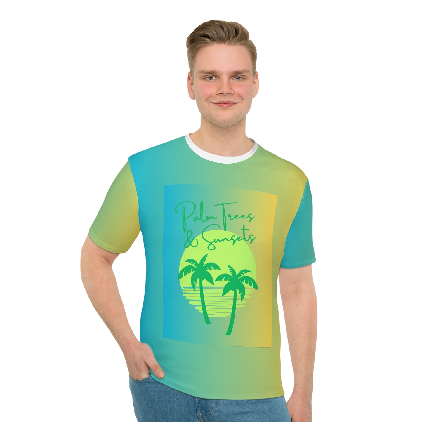 Tropical Graphic Tee, Beach Vibes Shirt, Summer Casual Wear, Gift for Travelers, Vacation Outfit, Fun Summer Fashion, Palm Trees & Sunsets