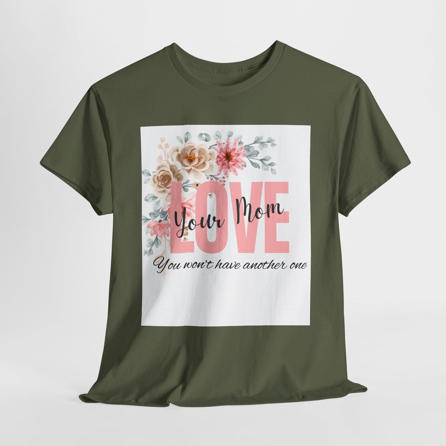 Love You Mom Unisex Heavy Cotton Tee - Perfect Gift for Mother's Day