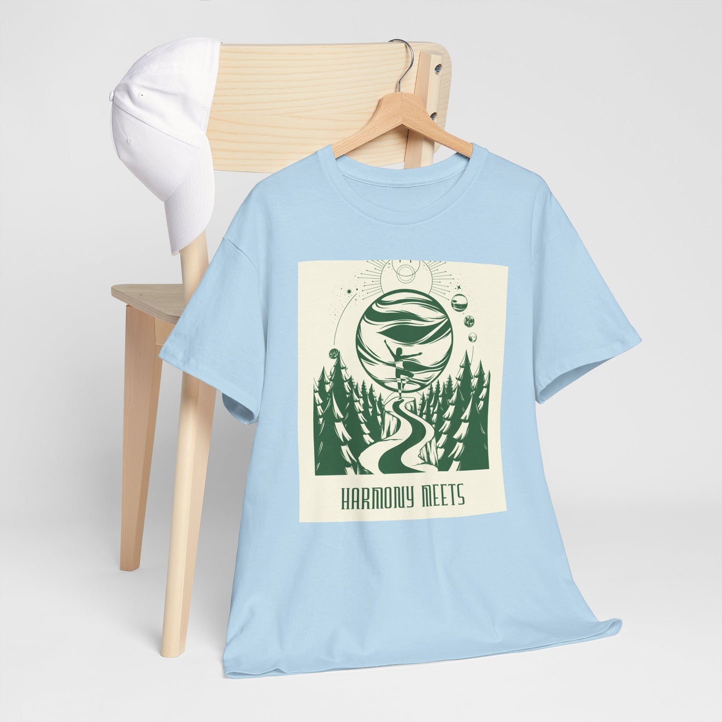 Nature-Inspired Harmony Tee | Unisex Heavy Cotton T-Shirt for Outdoor Lovers, Gifts for Friends, Eco-Conscious Apparel, Camping Gear, [...]
