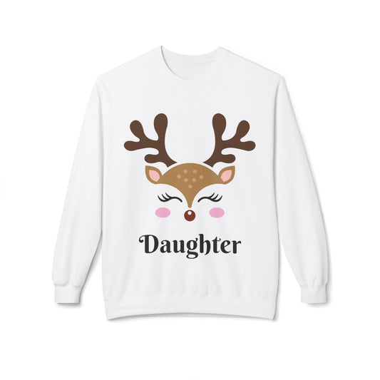 ‘Daughter Christmas’ Unisex Midweight Softstyle Fleece Crewneck Sweatshirt