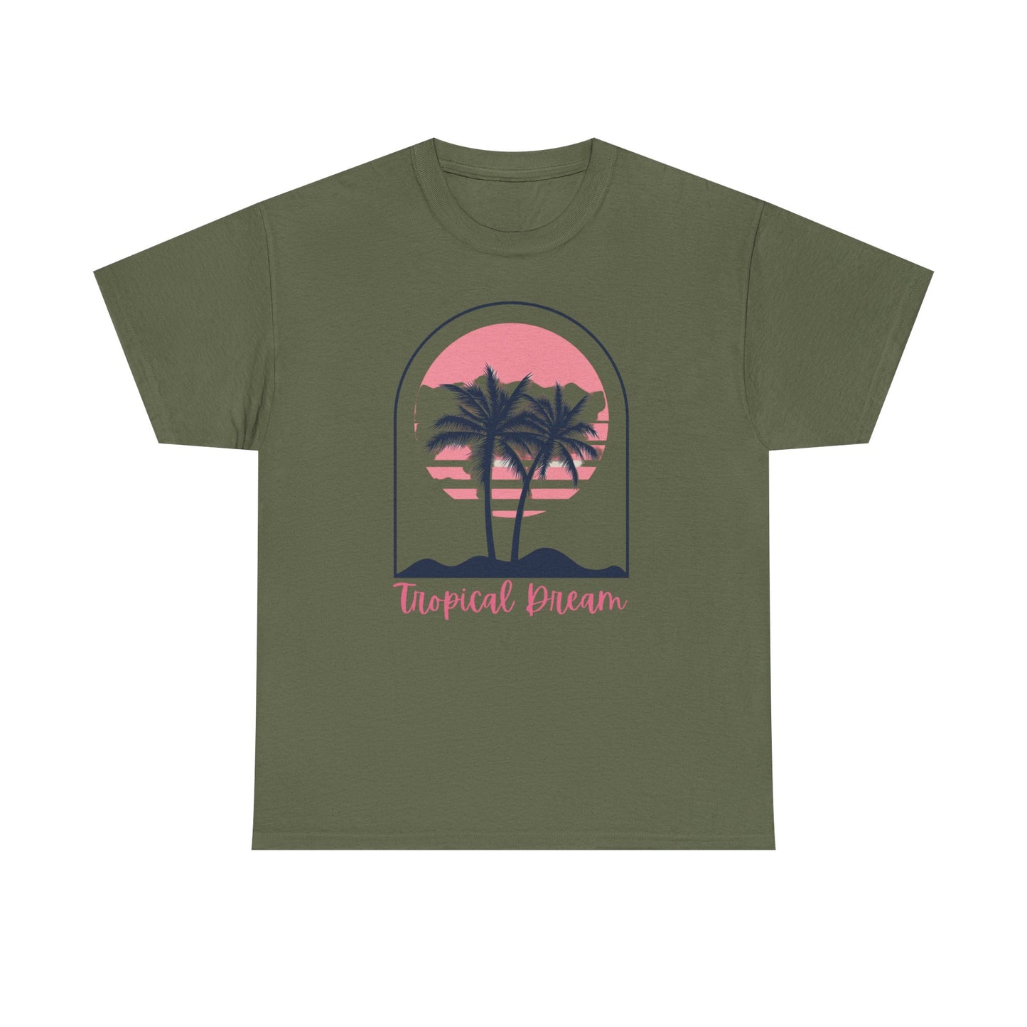 Tropical Dream Tee - Unisex Cotton T-Shirt, Summer Apparel, Beachwear, Vacation Shirt, Casual Outfit
