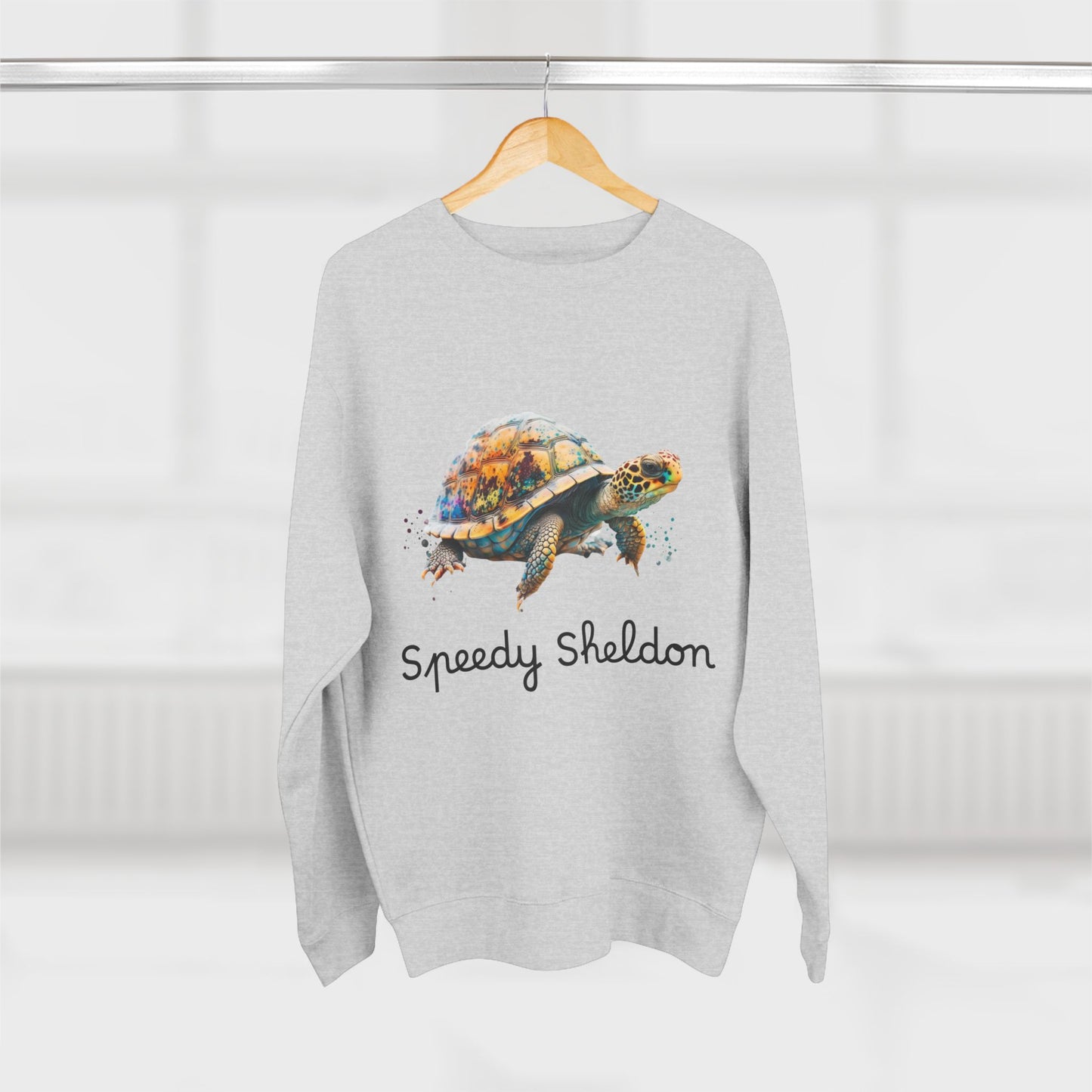 ‘Speedy Sheldon’ Turtle Unisex Crewneck Sweatshirt