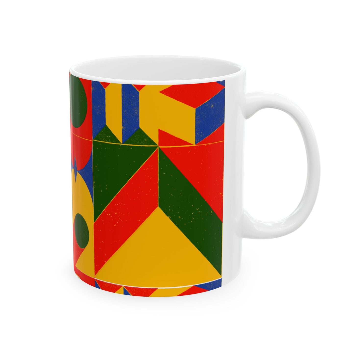 Colourful Pattern’ Ceramic Mug, (11oz, 15oz)