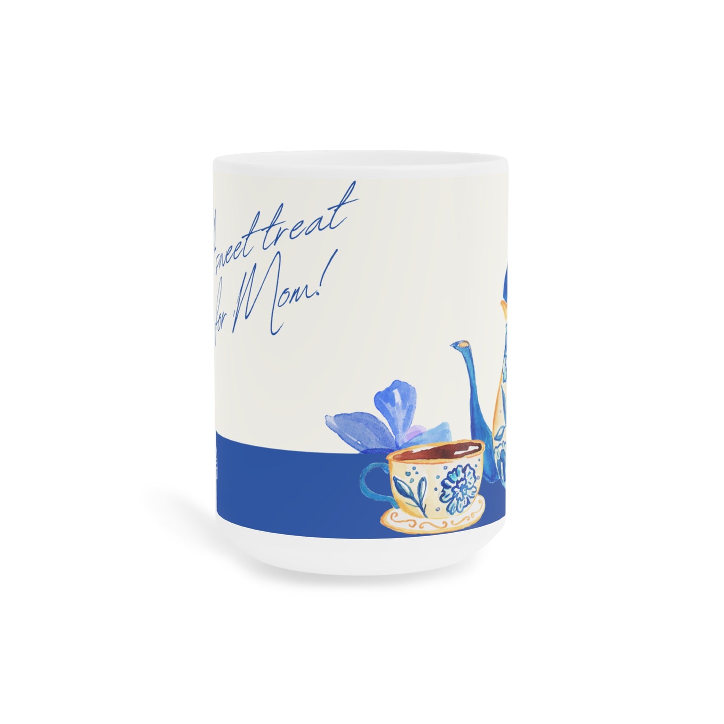 Floral Ceramic Mug - A Sweet Treat for Mom