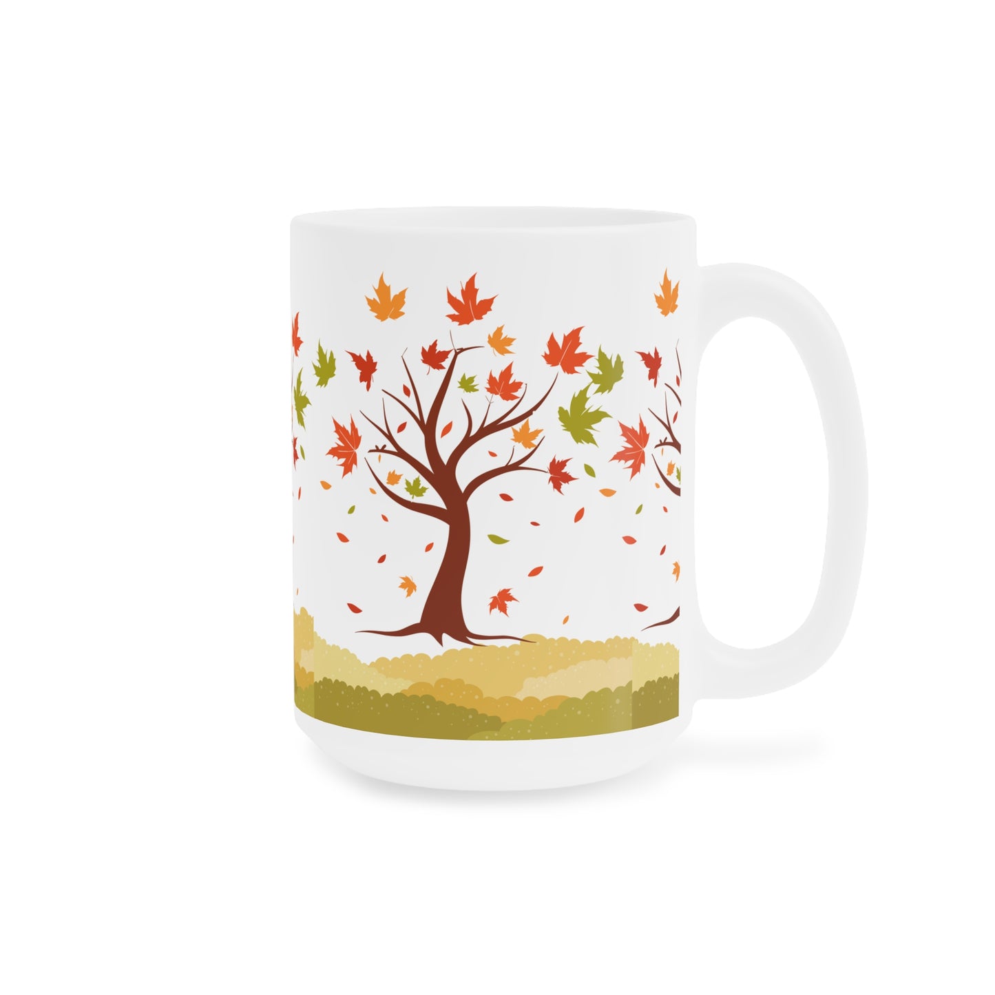 Autumn Leaves Ceramic Mug - Perfect for Cozy Fall Days