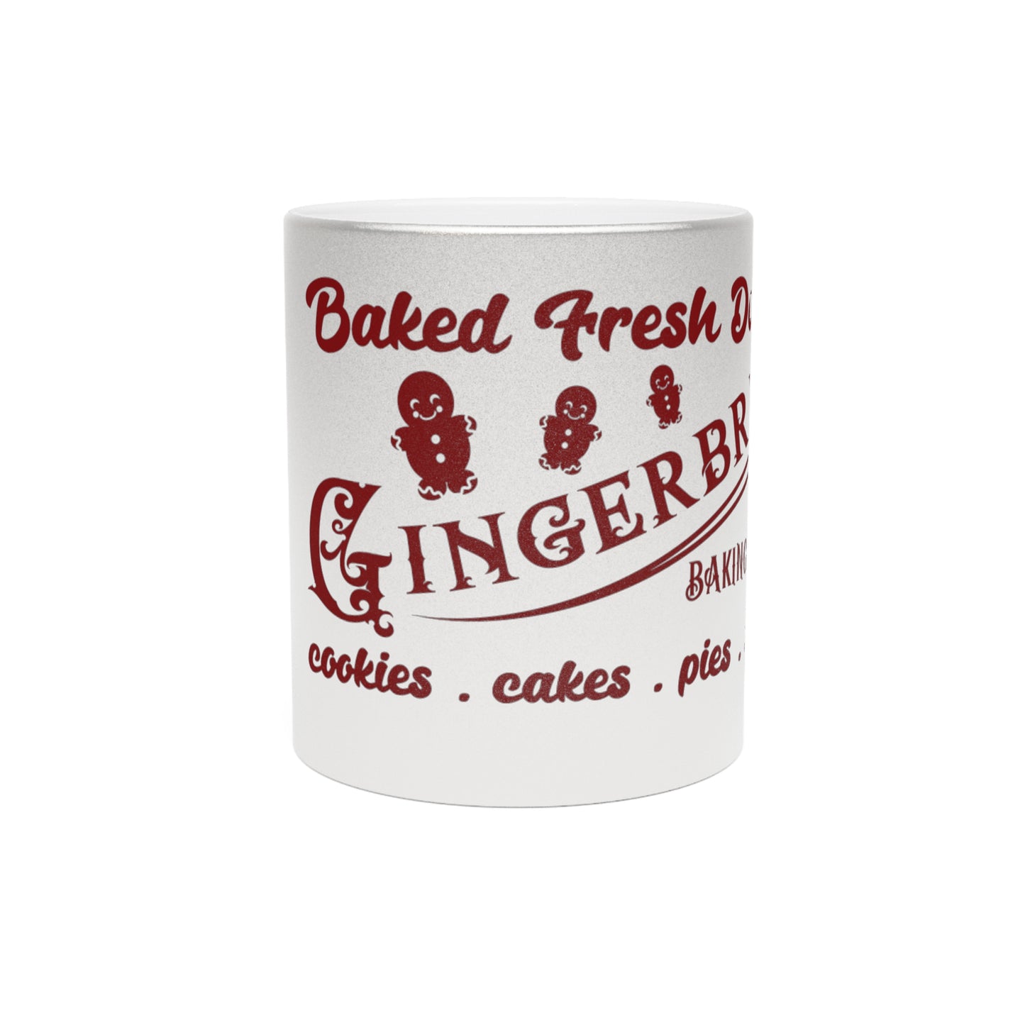 Gingerbread Metallic Mug (Silver\Gold)