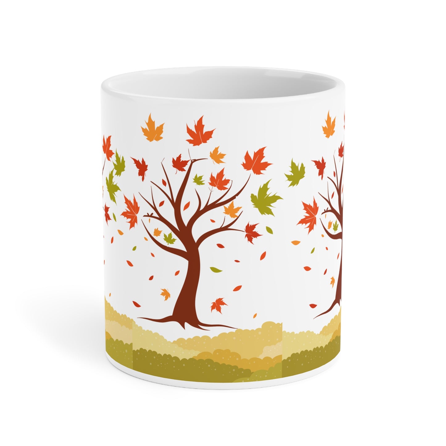 Autumn Leaves Ceramic Mug - Perfect for Cozy Fall Days