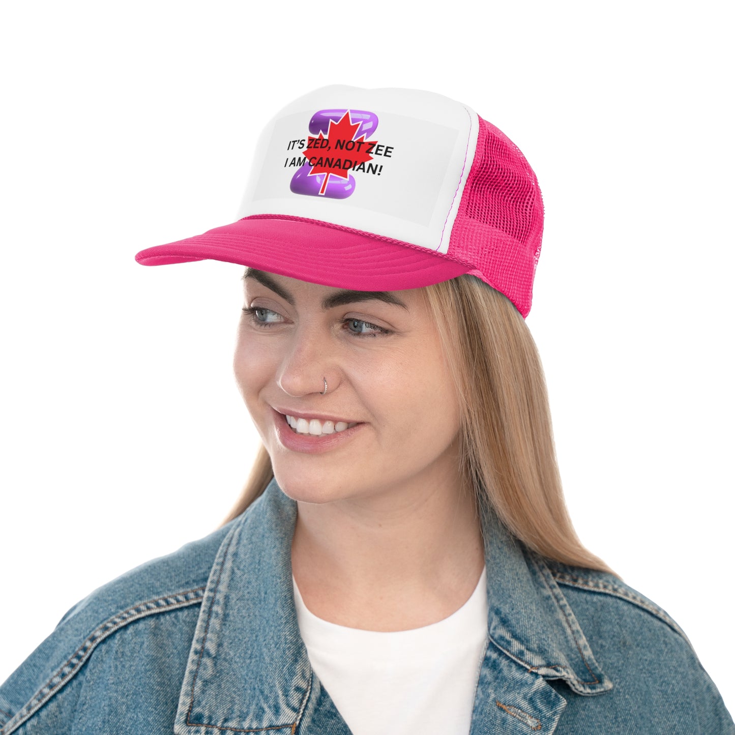 Canadian Humor Trucker Cap - 'It's Zed, Not Zee'