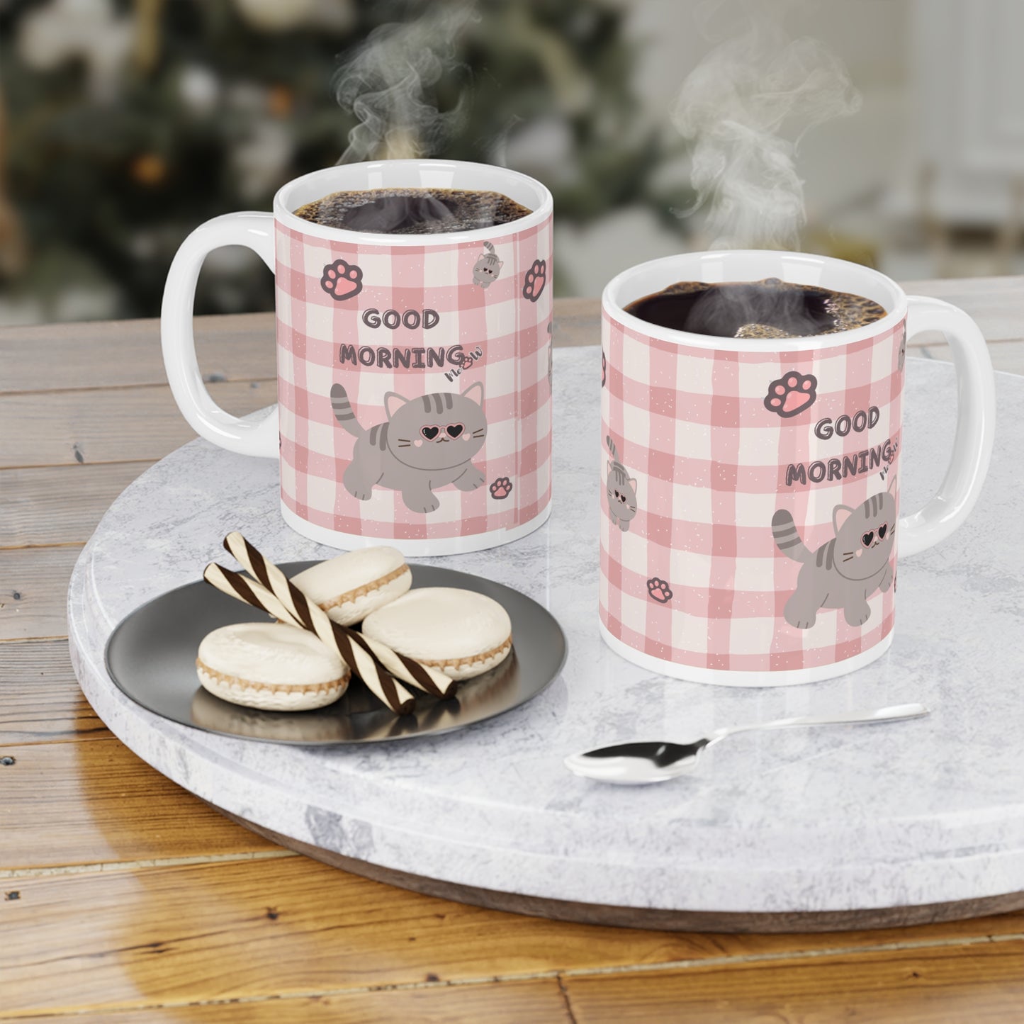 Cute Cat Good Morning Ceramic Mug, Gift for Cat Lovers, Cozy Kitchen Decor, Perfect for Birthdays, Coffee Lover's Gift, Kitty-Themed [...]