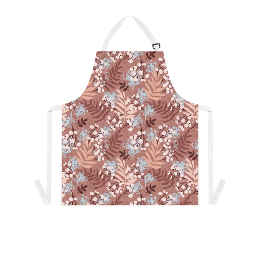 Floral Design Chef Apron for Home Cooking and Baking
