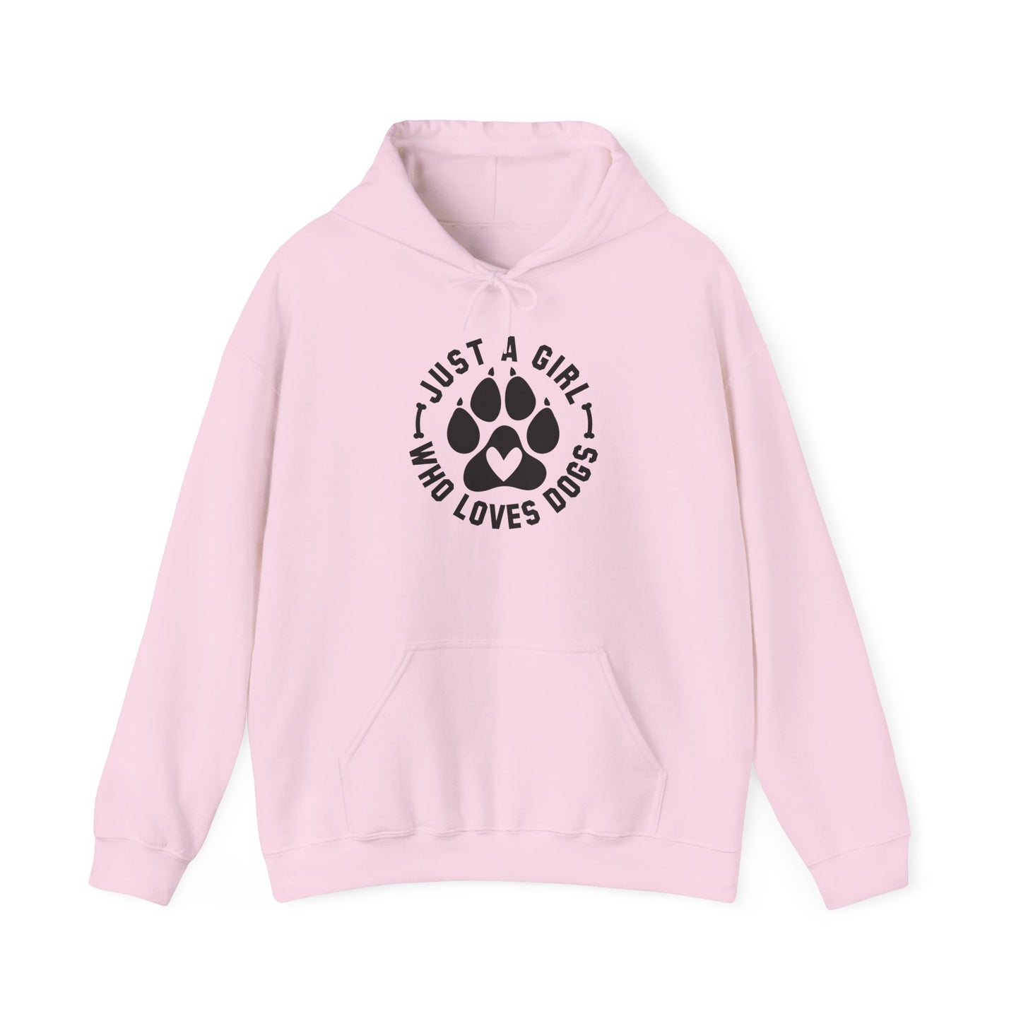 ‘Just a Girl who loves Dogs’ Heavy Blend™ Hooded Sweatshirt