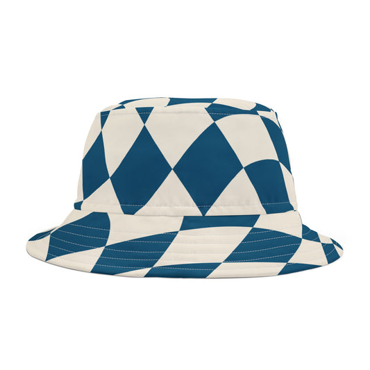 Stylish Checkerboard Bucket Hat for Summer Adventures, Beachwear, Festival Fashion, Outdoor Activities, Great Gift Idea