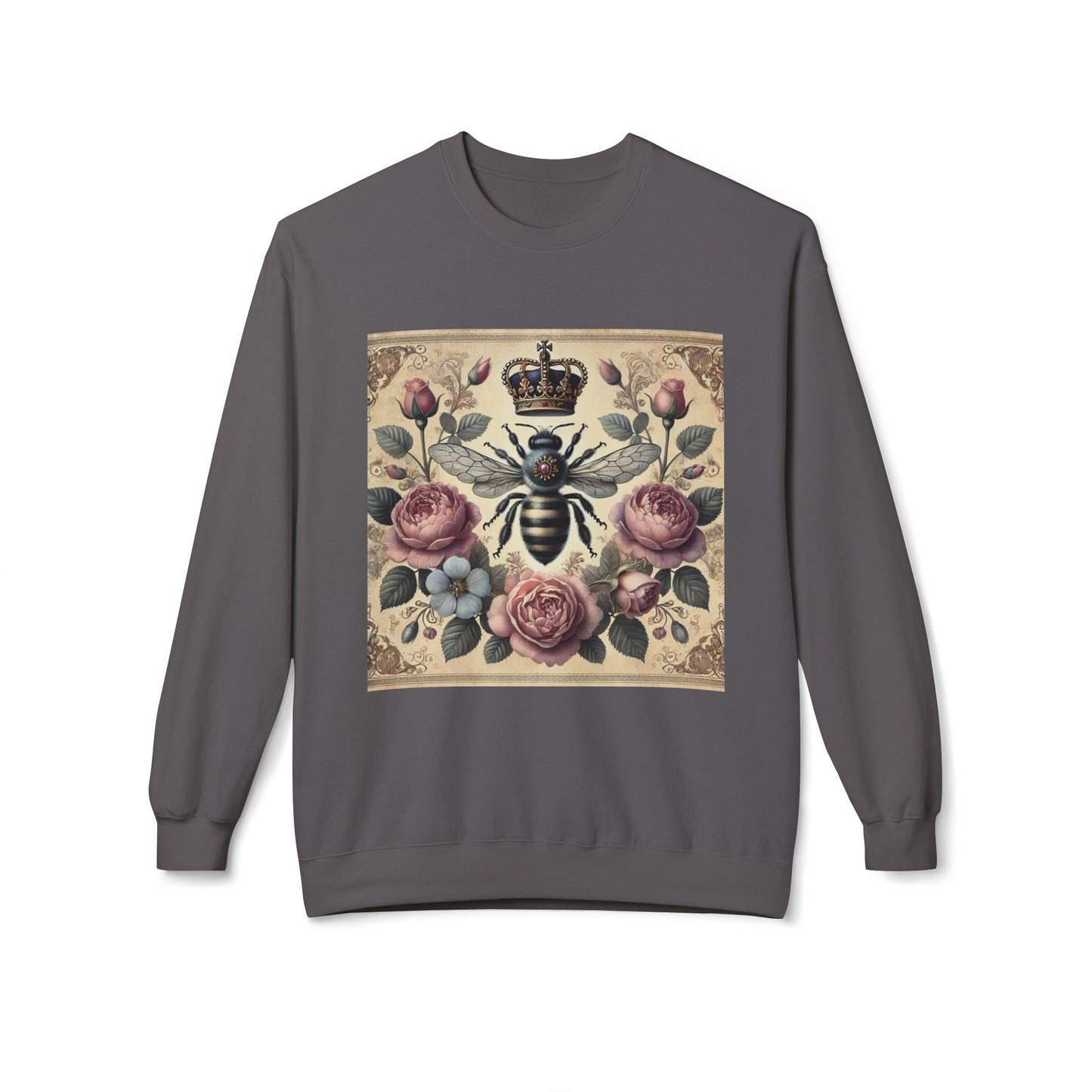 ‘Queen Bee’ Unisex Midweight Softstyle Fleece Crewneck Sweatshirt