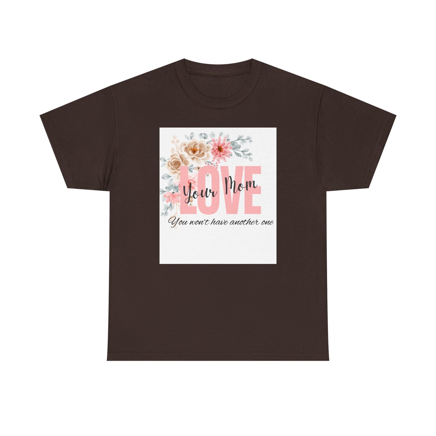 Love You Mom Unisex Heavy Cotton Tee - Perfect Gift for Mother's Day