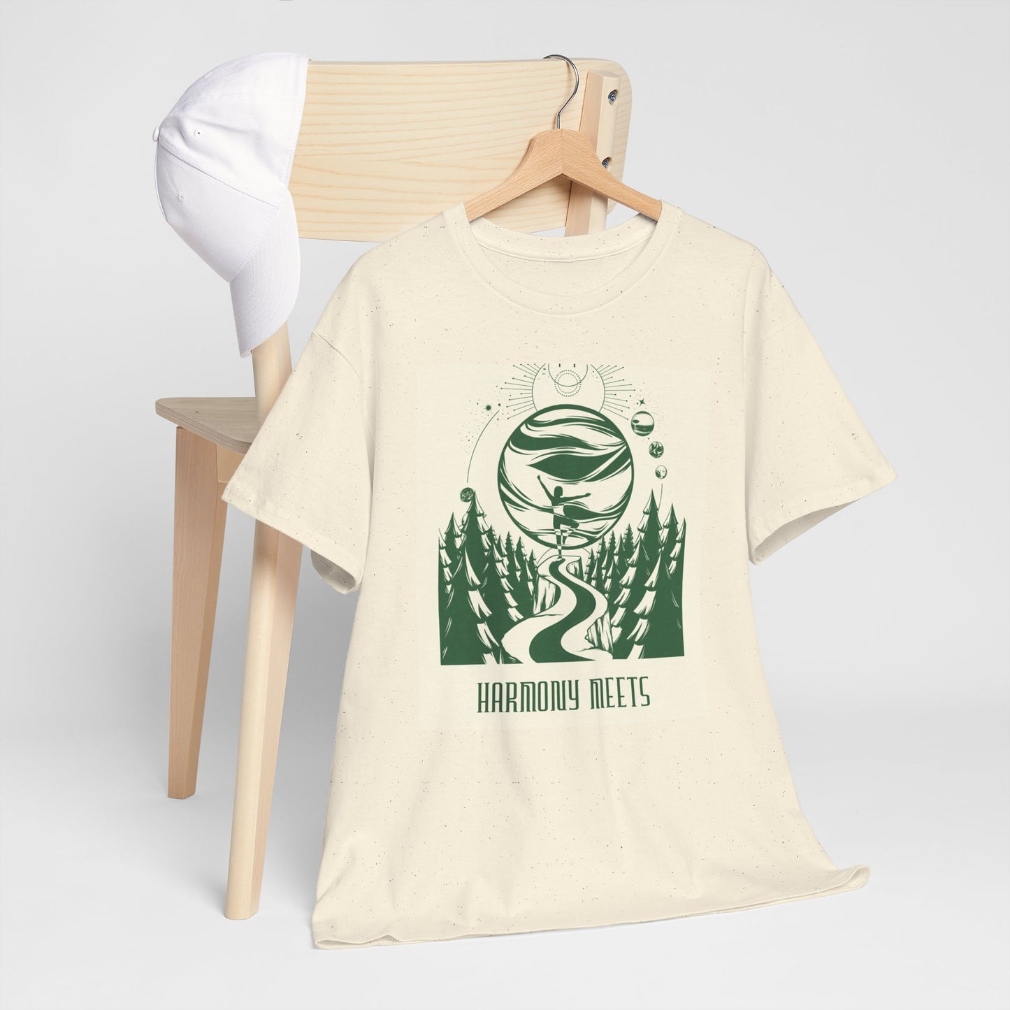 Nature-Inspired Harmony Tee | Unisex Heavy Cotton T-Shirt for Outdoor Lovers, Gifts for Friends, Eco-Conscious Apparel, Camping Gear, [...]