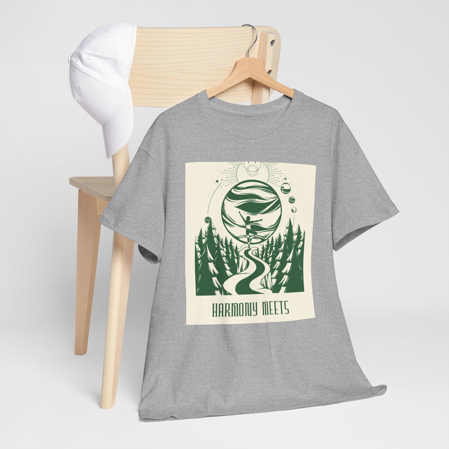 Nature-Inspired Harmony Tee | Unisex Heavy Cotton T-Shirt for Outdoor Lovers, Gifts for Friends, Eco-Conscious Apparel, Camping Gear, [...]